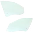 Front and Rear, Driver and Passenger Side Door Glasses, Green Tint, Replaces NAGS No. DD10919 GTNN, DD10920 GTNN
