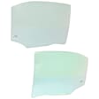 2012 Lincoln MKZ - Rear, Driver and Passenger Side Door Glass, Green Tint, DD10923 GTNN, DD10924 GTNN