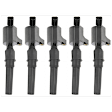 1998 Ford E-150 Econoline - Ignition Coil, With Curve Coil Boot, Set of 5, 5.4L 8Cyl