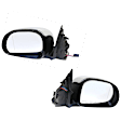 Driver and Passenger Side Mirrors, Power, Manual Folding, Heated, Chrome, No Signal Light, No Memory, No Puddle Light, No Auto-Dimming, No Blind Spot Feature