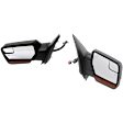 Driver and Passenger Side Mirrors, Non-Towing, Power Adjust, Power Folding, Heated, Paintable, In-housing Signal Light, With memory, With Puddle Light, No Auto-Dimming, No Blind Spot Feature