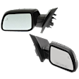 Driver and Passenger Side Mirror, Power Adjust, Heated, Manual Folding, Paintable, No Signal Light, No Memory, With Puddle Light, No Auto-Dim, With Blind Spot Detection in Glass