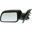 Driver and Passenger Side Mirror, Power Adjust, Heated, Manual Folding, Paintable, No Signal Light, No Memory, With Puddle Light, No Auto-Dim, With Blind Spot Detection in Glass