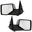 Driver and Passenger Side Mirrors, Manual Adjust, Manual Folding, Non-Heated, Textured Black, No Signal Light, No Memory, No Puddle Light, No Auto-Dimming