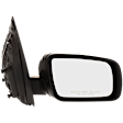 Driver and Passenger Side Mirrors, Power Adjust, Manual Folding, Non-Heated, Paintable, No Signal Light, No Memory, No Puddle Light, No Auto-Dimming, No Blind Spot Feature