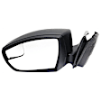 Sedan Driver and Passenger Side Mirror, Power Adjust, Non-Heated, Manual Folding, Textured Black, No Signal Light, No Memory, No Puddle Light, No Auto-Dim, With Blind Spot Glass