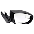 Sedan Driver and Passenger Side Mirror, Power Adjust, Non-Heated, Manual Folding, Textured Black, No Signal Light, No Memory, No Puddle Light, No Auto-Dim, With Blind Spot Glass