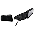 Driver and Passenger Side Mirror, Manual Adjust, Lever Control, Non-Folding, Non-Heated, With (2) Paintable and (2) Textured Black Cap, Without Blind Spot Feature, S Model, Sedan
