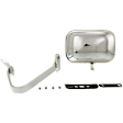 1980 Ford F-250 - Driver and Passenger Side Mirror, Power Adjust, Non-Heated, Chrome, Manual Folding, No Signal Light, No Blind Spot Feature, Without Memory Recall, No Puddle Light, No Auto-Dimming