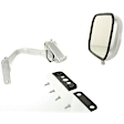 1980 Ford F-250 - Driver and Passenger Side Mirror, Power Adjust, Non-Heated, Chrome, Manual Folding, No Signal Light, No Blind Spot Feature, Without Memory Recall, No Puddle Light, No Auto-Dimming