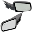 Driver and Passenger Side Mirrors, Power Adjust, Non-Folding, Heated, With 1 Paintable and 1 Textured Black Cap, No Signal Light, Memory, Puddle Light, Auto-Dimming, and Blind Spot Feature