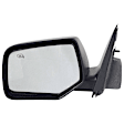 Driver and Passenger Side Mirrors, Power Adjust, Heated, Textured Black, Manual Folding, No Signal Light, No Blind Spot Feature, No Puddle Light, No Auto-Dimming, without Spot Mirror