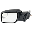 Driver and Passenger Side Mirrors, Power Adjust, Manual Folding, Heated, Paintable, In-housing Signal Light, No Memory, With Puddle Light, No Auto-Dimming, With Blind Spot Glass