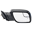 Driver and Passenger Side Mirrors, Power Adjust, Manual Folding, Heated, Paintable, In-housing Signal Light, No Memory, With Puddle Light, No Auto-Dimming, With Blind Spot Glass