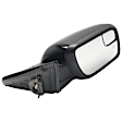 Driver and Passenger Side Mirrors, Power Adjust, Manual Folding, Heated, Paintable, In-housing Signal Light, No Memory, With Puddle Light, No Auto-Dimming, With Blind Spot Glass