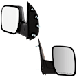 Driver and Passenger Side Mirror, Manual Adjust, Non-Heated, Manual Folding, Textured Black, No Signal Light, No Memory, No Puddle Light, No Auto-Dim, No Blind Spot Feature