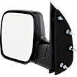 Driver and Passenger Side Mirror, Manual Adjust, Non-Heated, Manual Folding, Textured Black, No Signal Light, No Memory, No Puddle Light, No Auto-Dim, No Blind Spot Feature