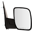 Driver and Passenger Side Mirror, Manual Adjust, Non-Heated, Manual Folding, Textured Black, No Signal Light, No Memory, No Puddle Light, No Auto-Dim, No Blind Spot Feature