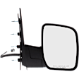 Driver and Passenger Side Mirror, Power Adjust, Non-Heated, Manual Folding, Textured Black, No Signal Light, No Memory, No Puddle Light, No Auto-Dim, No Blind Spot Feature