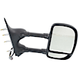 Driver and Passenger Side Towing Mirror, Power Adjust, Non-Heated, Manual Folding, Textured Black, No Signal Light, No Memory, No Puddle Light, No Auto-Dim, No Blind Spot Feature