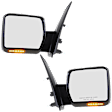 Driver and Passenger Side Mirror, Power Adjust, Heated, Manual Folding, Textured Black, In-housing Signal Light, No Memory, No Puddle Light, No Auto-Dim, No Blind Spot Feature