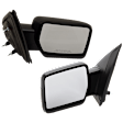 Driver and Passenger Side Mirror, Manual Adjust, Non-Heated, Manual Folding, Textured Black, No Signal Light, No Memory, No Puddle Light, No Auto-Dim, No Blind Spot Feature