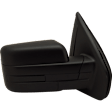Driver and Passenger Side Mirror, Manual Adjust, Non-Heated, Manual Folding, Textured Black, No Signal Light, No Memory, No Puddle Light, No Auto-Dim, No Blind Spot Feature