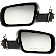 Driver and Passenger Side Mirrors, Power Adjust, Manual Folding, Heated, Chrome, No Signal Light, With memory, With Puddle Light, No Auto-Dimming, No Blind Spot Feature