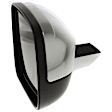 Driver and Passenger Side Mirrors, Power Adjust, Manual Folding, Heated, Chrome, No Signal Light, With memory, With Puddle Light, No Auto-Dimming, No Blind Spot Feature