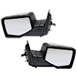 Driver and Passenger Side Mirror, Power Adjust, Non-Heated, Manual Folding, Chrome, No Signal Light, No Memory, No Puddle Light, No Auto-Dim, No Blind Spot Feature