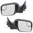 Driver and Passenger Side Mirrors, Power Adjust, Manual Folding, Non-Heated, Textured Black, No Signal Light, No Memory, No Puddle Light, No Auto-Dimming, With Blind Spot Glass