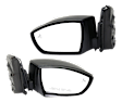 Driver and Passenger Side Mirrors, Power Adjust, Heated, Manual Folding, Paintable, In-housing Signal Light, with Memory, with Puddle Light, No Auto-Dimming, with Blind Spot Detection in Glass