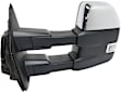 Driver and Passenger Side Towing Mirror, Power Adjust, Heated, Power Folding, Chrome, In-housing Signal Light, With Memory, With Puddle Light, No Auto-Dim, With Blind Spot Detection in Glass