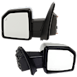 Driver and Passenger Side Mirror, Power Adjust, Heated, Power Folding, Chrome, In-housing Signal Light, With Memory, With Puddle Light, No Auto-Dim, With Blind Spot Detection in Glass