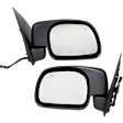 Driver and Passenger Side Mirror, Power Adjust, Heated, Manual Folding, Textured Black, No Signal Light, No Memory, No Puddle Light, No Auto-Dim, No Blind Spot Feature
