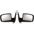 Driver and Passenger Side Mirror, Power Adjust, Non-Heated, Manual Folding, Paintable, No Signal Light, No Memory, With Puddle Light, No Auto-Dim, No Blind Spot Feature