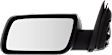 Driver and Passenger Side Mirrors, Power Adjust, Manual Folding, Non-Heated, Textured Black, No Signal Light, No Memory, No Puddle Light, No Auto-Dimming, No Blind Spot Feature