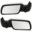 Driver and Passenger Side Mirrors, Power Adjust, Manual Folding, Heated, Chrome, No Signal Light, With memory, With Puddle Light, No Auto-Dimming, No Blind Spot Feature