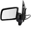Driver and Passenger Side Mirror, Power Adjust, Heated, Manual Folding, Textured Black, No Signal Light, No Memory, No Puddle Light, No Auto-Dim, No Blind Spot Feature