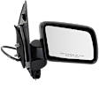 Driver and Passenger Side Mirror, Power Adjust, Heated, Manual Folding, Textured Black, No Signal Light, No Memory, No Puddle Light, No Auto-Dim, No Blind Spot Feature