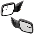 Driver and Passenger Side Mirrors, Power Adjust, Manual Folding, Non-Heated, Textured Black, No Signal Light, No Memory, No Puddle Light, No Auto-Dimming, With Blind Spot Glass