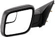 Driver and Passenger Side Mirrors, Power Adjust, Manual Folding, Non-Heated, Textured Black, No Signal Light, No Memory, No Puddle Light, No Auto-Dimming, With Blind Spot Glass