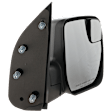 Driver and Passenger Side Mirror, Manual Adjust, Non-Heated, Manual Folding, Textured Black, No Signal Light, No Memory, No Puddle Light, No Auto-Dim, No Blind Spot Feature