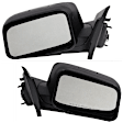 Driver and Passenger Side Mirrors, Power Adjust, Manual Folding, Non-Heated, Textured Black, No Signal Light, No Memory, No Puddle Light, No Auto-Dimming, No Blind Spot Feature
