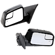 Driver and Passenger Side Mirror, Power Adjust, Heated, Manual Folding, Paintable, No Signal Light, With Memory, With Puddle Light, No Auto-Dim, With Blind Spot Glass