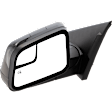 Driver and Passenger Side Mirror, Power Adjust, Heated, Manual Folding, Paintable, No Signal Light, With Memory, With Puddle Light, No Auto-Dim, With Blind Spot Glass