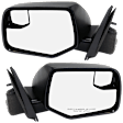 2009 Ford Escape - Driver and Passenger Side Mirror, Replaces Original Equipment On 10-12 Models, But Retrofits 08-09 Models, Power Adjust, Non-Heated, Textured Black, Manual Folding, No Signal Light, With Blind Spot Glass, No Memory, No Puddle Light, N