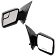 Driver and Passenger Side Mirror, Power Adjust, Non-Heated, Manual Folding, Paintable, No Signal Light, No Memory, No Puddle Light, No Auto-Dim