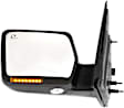 Driver and Passenger Side Mirror, Power Adjust, Heated, Power Folding, Textured Black, In-housing Signal Light, No Memory, With Puddle Light, No Auto-Dim, No Blind Spot Feature