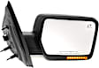 Driver and Passenger Side Mirror, Power Adjust, Heated, Power Folding, Textured Black, In-housing Signal Light, No Memory, With Puddle Light, No Auto-Dim, No Blind Spot Feature